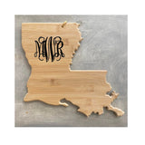 Wooden Louisiana Cutting Board