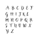 Door Hanger - Round w/ Initial + Laurels