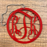 Car Charm with Monogram