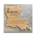 Wooden Louisiana Cutting Board