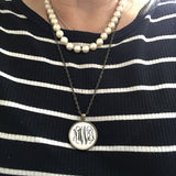 Pendant - Custom Monogrammed - Round