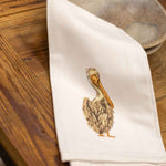 Pelican Hand Towel - White/Gray