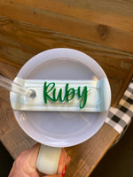 Personalized Tumbler Name Tag - 2 Layers