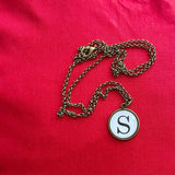 Pendant with Initial - 18mm - 24" Chain
