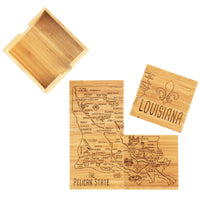 Louisiana Bamboo Coasters