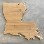 Wooden Louisiana Cutting Board