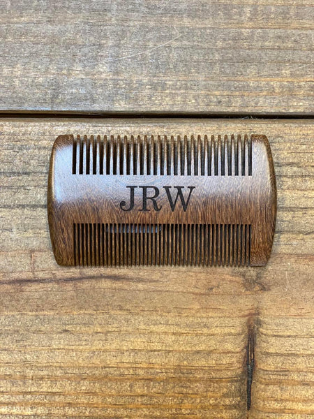Wooden Beard Comb - Personalized