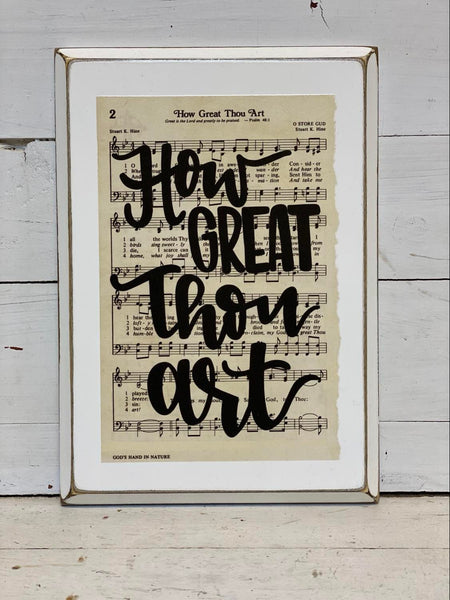 Hymn Board - How Great Thou Art