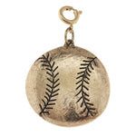 Jane Marie Antique Gold Softball Charm