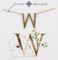 Jane Marie Initial Necklace - W