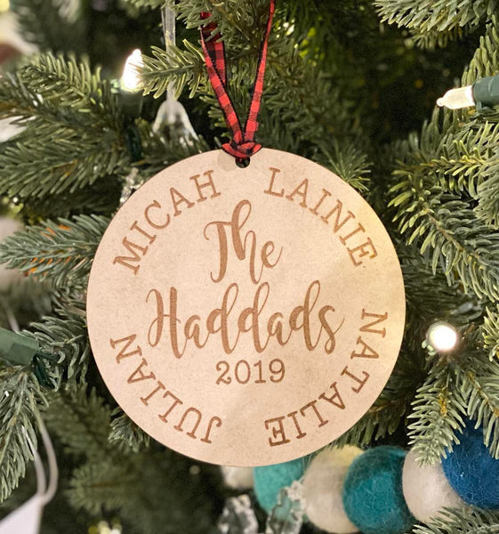 Ornament - Custom with Family Names