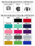 Monogrammed License Plate - Black and White Striped Background