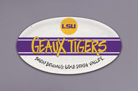 LSU Tigers Oval Plate