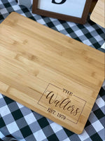 Wooden Charcuterie Board - Personalized