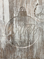 Custom Acrylic Christmas Ornament - Name/Christmas/Date