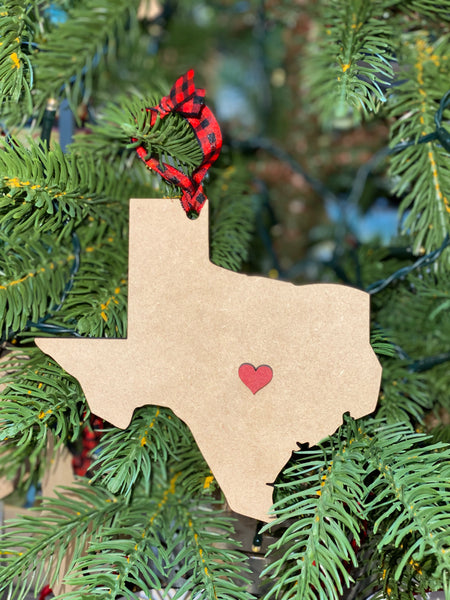Custom Christmas Ornament - Texas