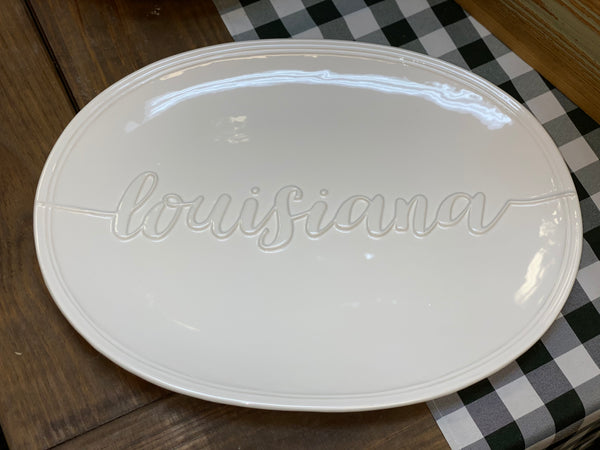 Louisiana Embossed Platter