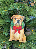 Ornament - Christmas Bulldog