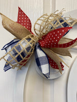 Red, White, Blue, and Burlap