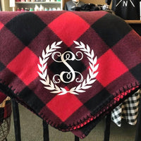 Red & Black Buffalo Throw Blanket