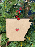 Custom Christmas Ornament - Arkansas
