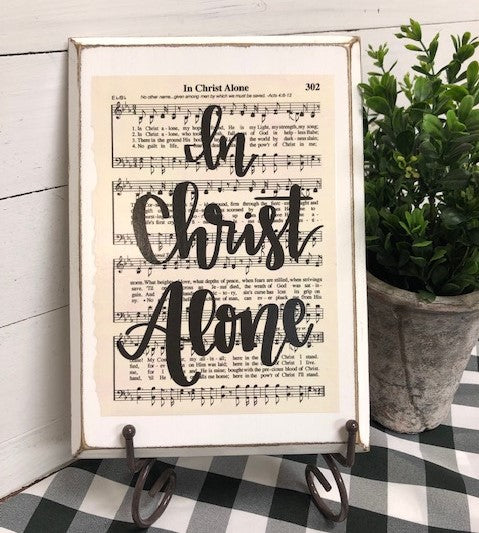 Hymn Board - In Christ Alone