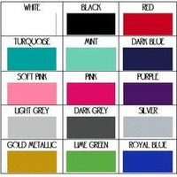 Decal Sheet - 10 Vinyl Monograms and Names